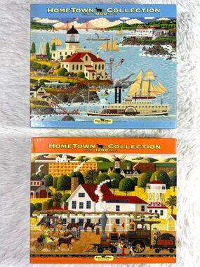 Set of 2 Hometown Collection Point Bonita + Mattie's Tavern 1000pc Puzzle Set